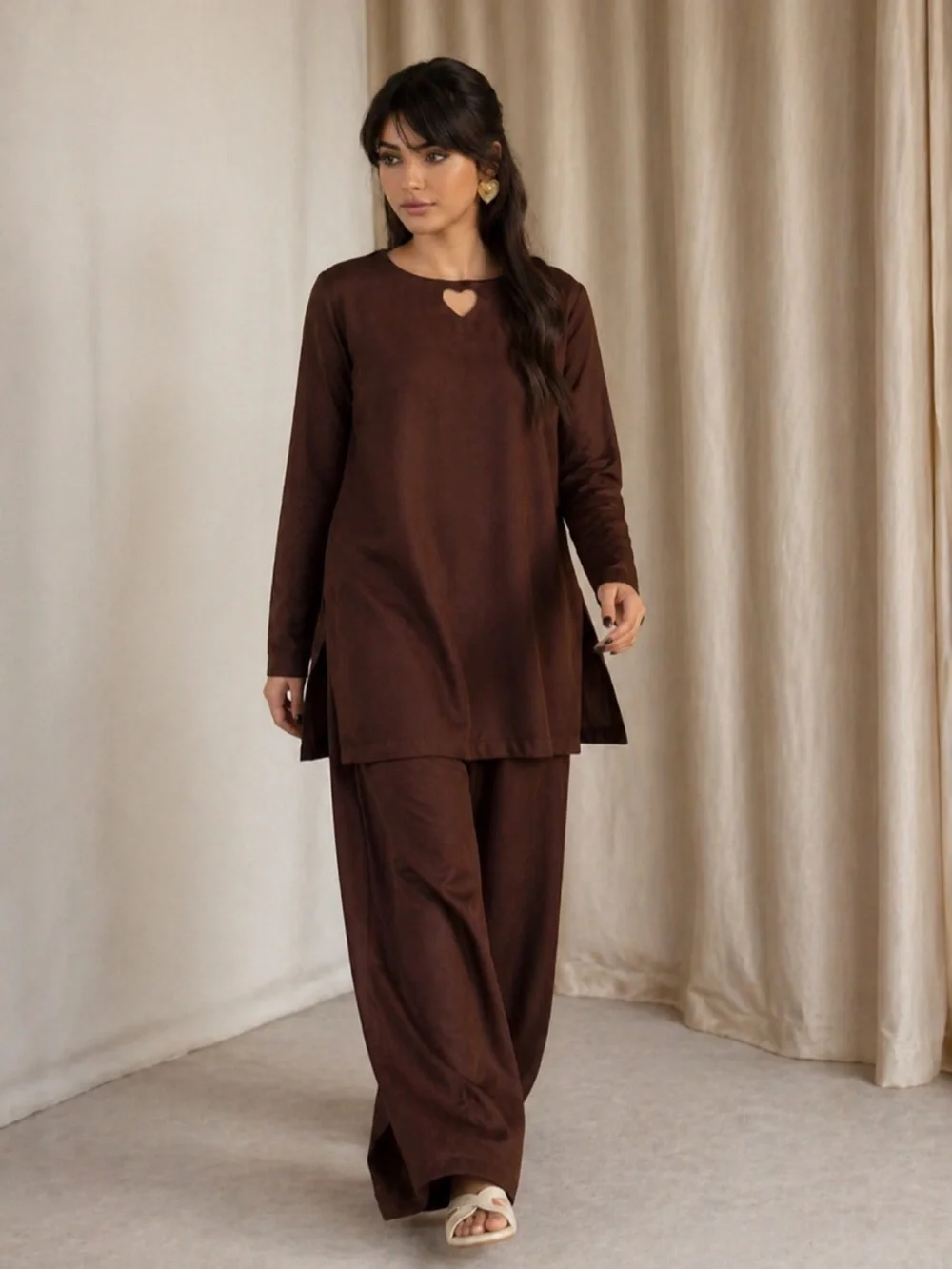 Size L - 2 piece farshi shalwar kameez Arabic lawn super comfy - Picture 4 of 5